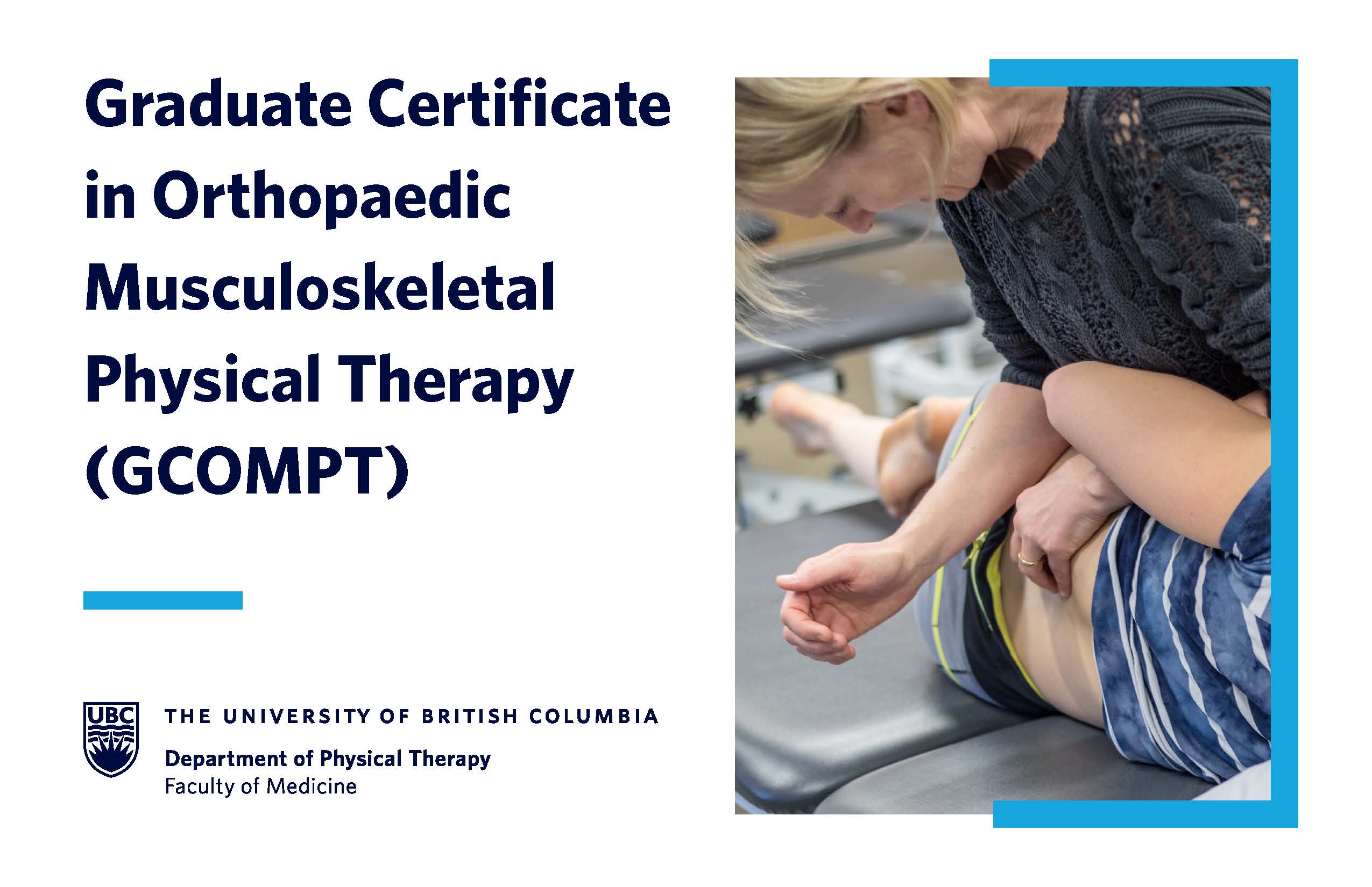 Graduate Certificate in Orthopaedic and Musculoskeletal Physical Therapy (GCOMPT)